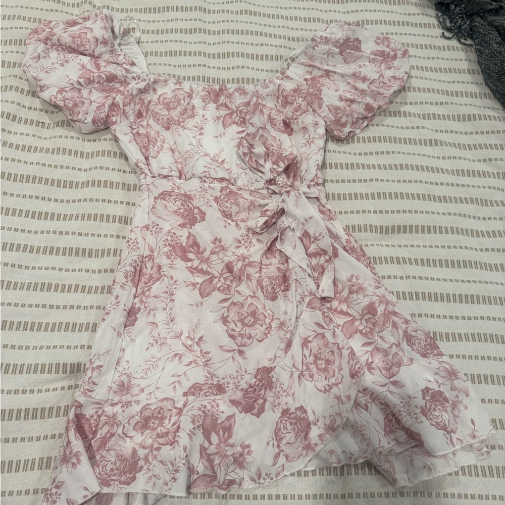 Trixxi Pink Floral Dress